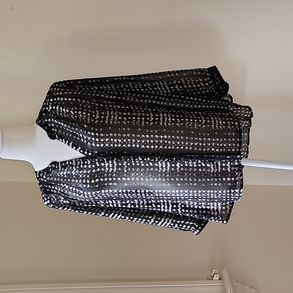 Black and white Old Navy see thru shirt